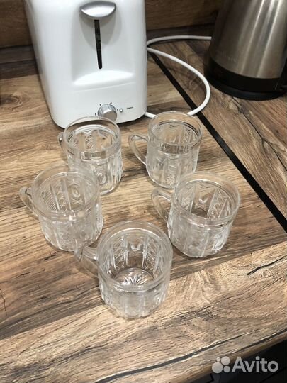 Кружка чайная СССР хрусталь