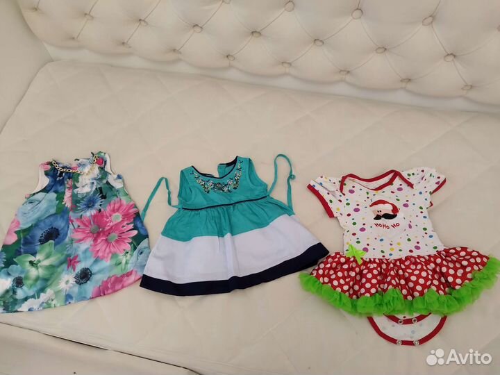 Вещи пакетом на девочку 68-74 см