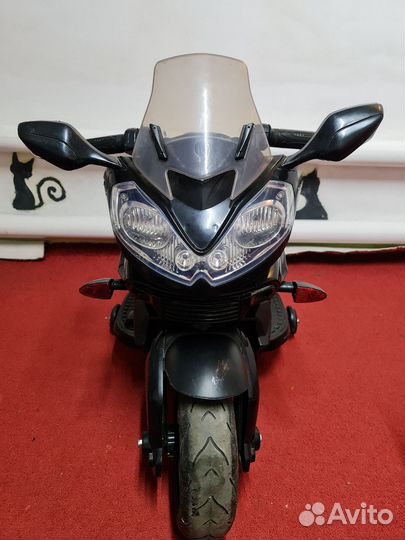 Детский электромотоцикл Е222кх (черный)