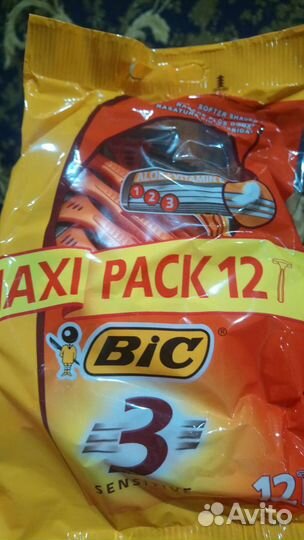 Бритвенные станки Bic 12 штук оригинал