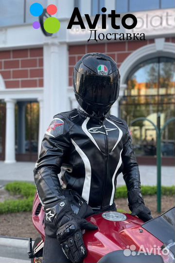 Кожаная мотокуртка Alpinestars