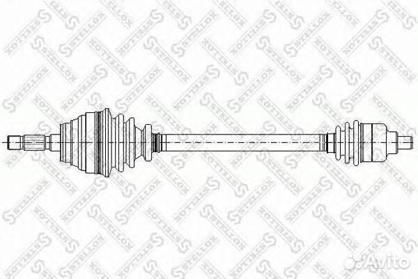 Передний правый привод в сборе stellox, 1581034SX