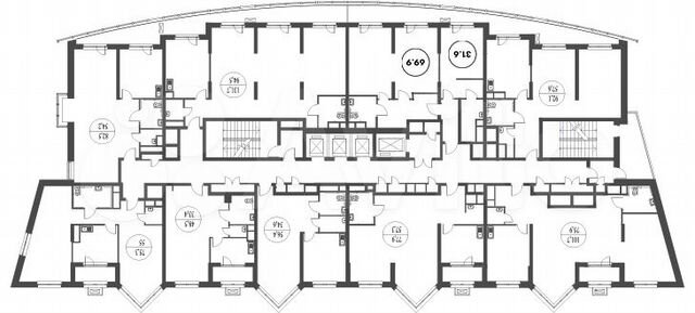 1-к. апартаменты, 31,6 м², 11/29 эт.