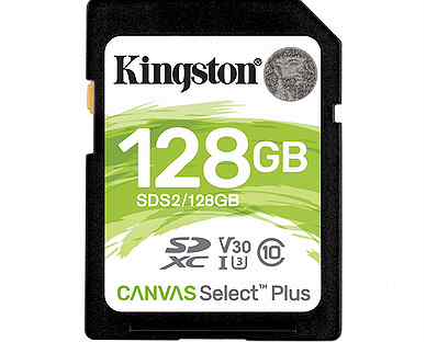 Карта памяти Kingston sdxc 128GB Canvas Select Plu