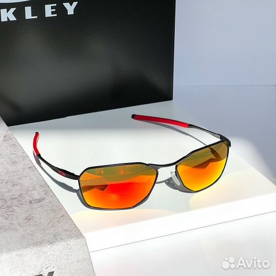 Титановые очки Oakley Savitar Black Prizm Ruby