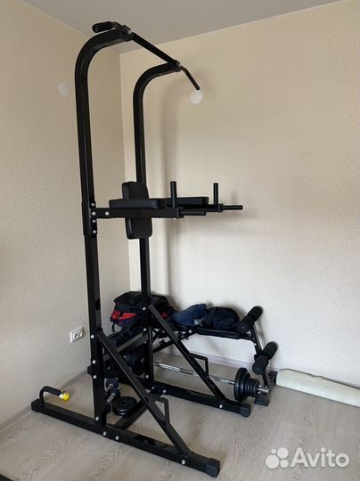 Турник брусья пресс 3 в 1 напольный