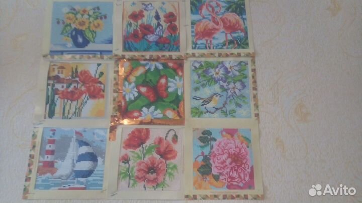 Готовые алмазные мозаики без подрамника