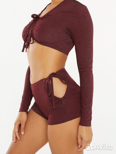 Шорты с вырезом fenty