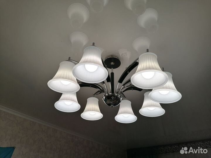 Люстра потолочная большая бу