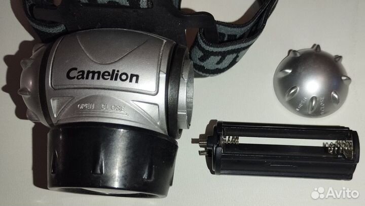 Налобный фонарь + 3 аккумулятора