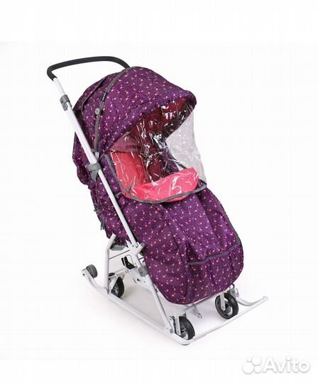 Коляска-трансформер Ника фламинго