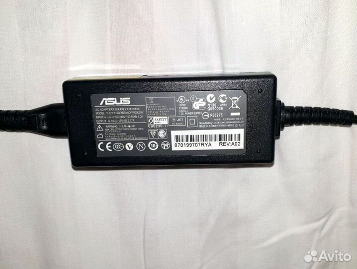 Новый Блок питания Asus 19V,2.37A,45W(4.0*1,35 мм)