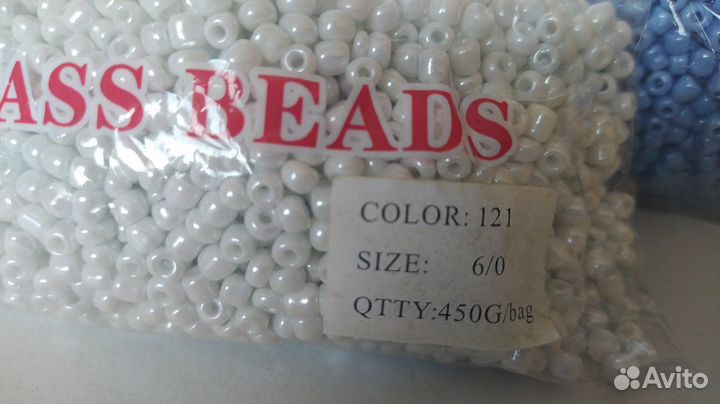 Косая бейка, пряжа, бисер