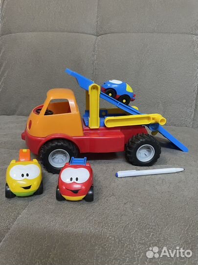 Автовоз Gowi и 3 машинки