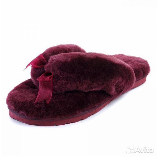 Тапочки UGG fluff Dark Purple