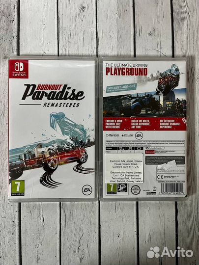 Burnout Paradise Remastered Nintendo Switch
