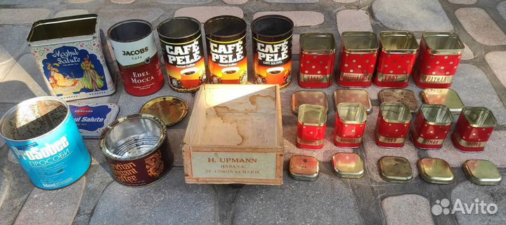Банки жестяные СССР и зарубеж, коробка от сигар