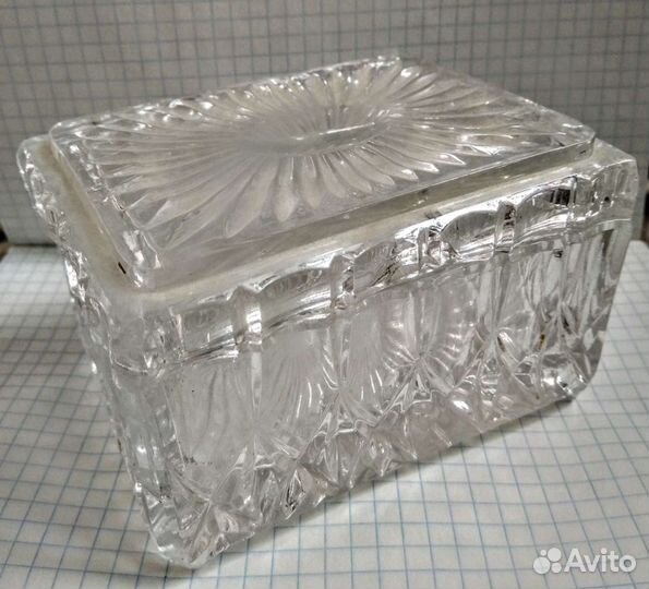 Хрустальная пепельница-сигаретница
