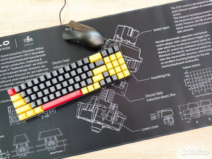 Игровой комплект механика клавиатура мышь коврик