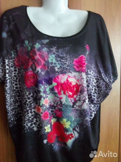 Вискоза- от 48-52 раз трикотаж со стразами