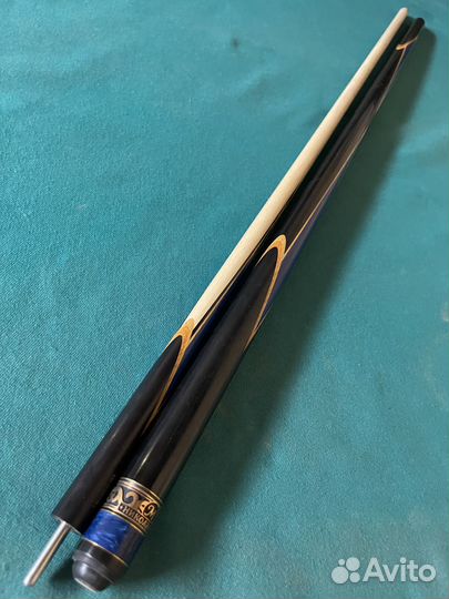 Кий Николаенко для русского бильярда черный граб