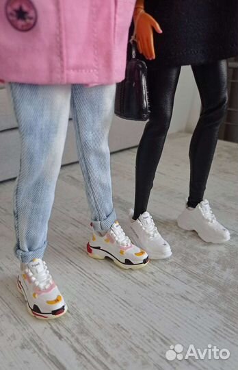 Кроссовки для кукол Барби, Кена, Рэйнбоу Хай