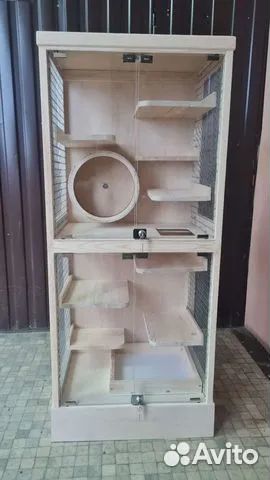 Двойная клетка для шиншиллы, дегу