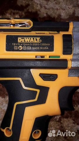 Аккумуляторная дрель шуруповерт dewalt