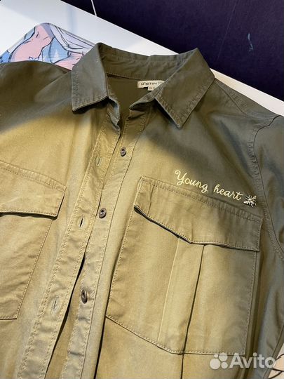 Платье O'stin цвета хаки