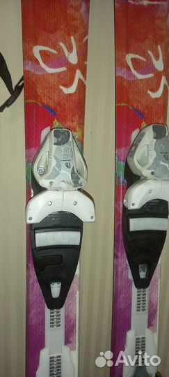 Горные лыжи, ботинки, шлем, палки