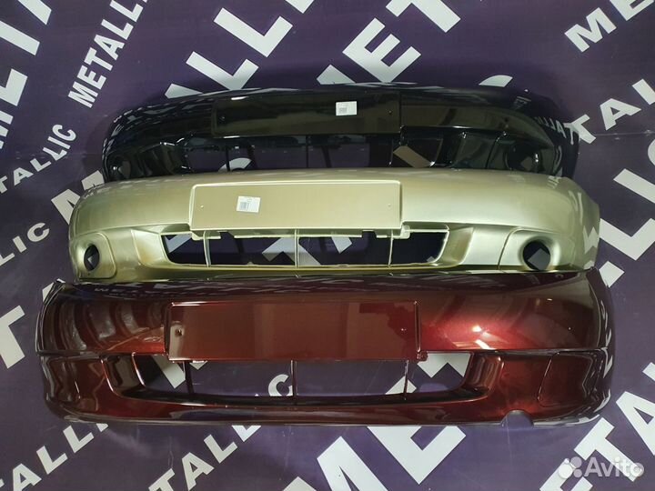 Бампер на Калина 1 / передний крашен. желтый