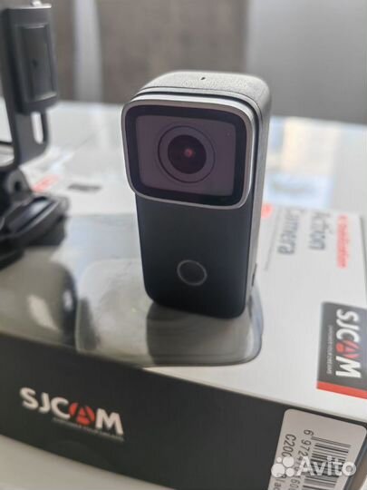 Экшн камера SJCam C200 черная с креплением