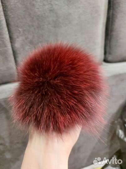 Меховые помпоны натуральные