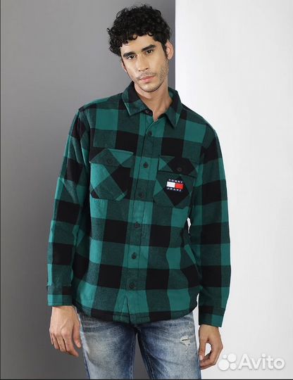 Рубашка шерпа Tommy Jeans (overshirt)