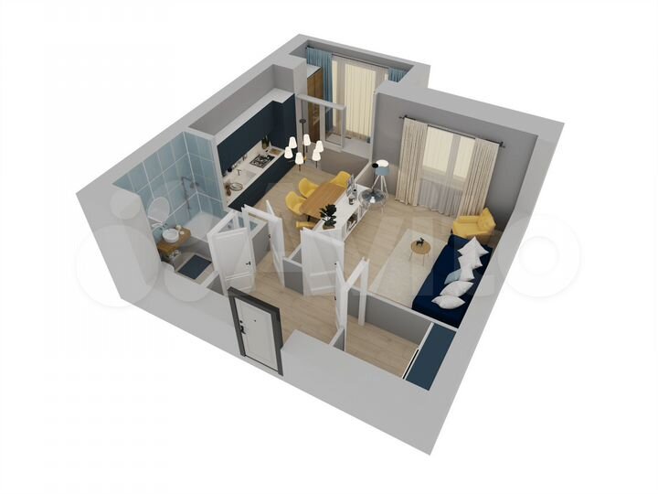 1-к. квартира, 40,6 м², 9/10 эт.