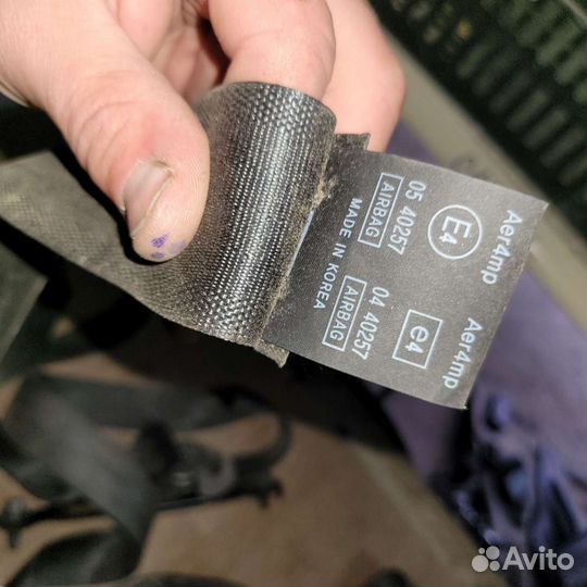 Ремень безопасности задние на хундай Солярис 2012г