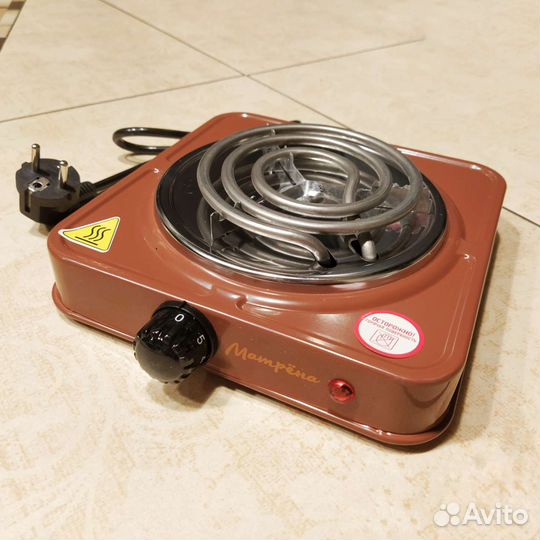 Плитка электрическая настольная для углей новая