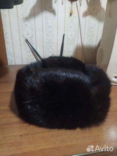 Норковая шапка мужская