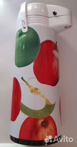 Термос со стеклянной колбой и помпой 1.9 л