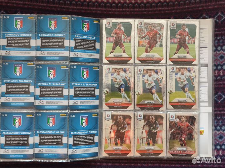 Базовые карты Panini Чемпионат Европы 2016. Prizm