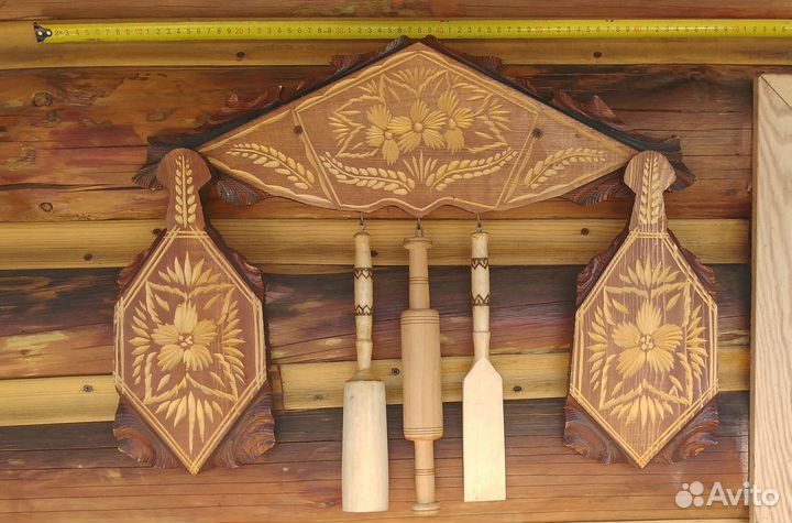 Сувенирный кухонный набор из дерева