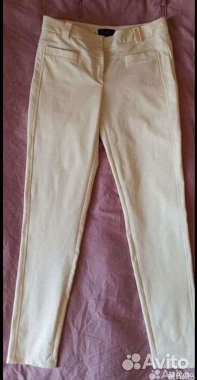 Брюки Luisa Spagnoli 44 леггинсы бежевые плотные