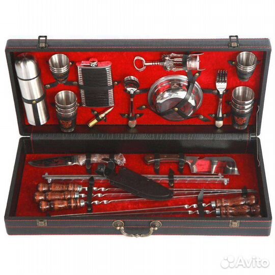 Подарочный набор шампуров в кейсе Кизляр