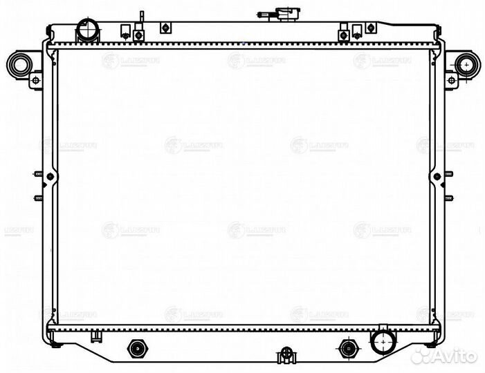 Luzar LRC1949 Радиатор охл. для ам Toyota Land Cru