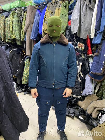 Костюм лётный меховой синего цвета