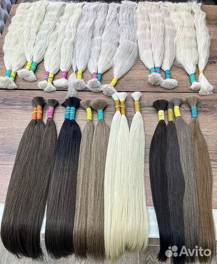 Волосы для наращивания срезы премиум