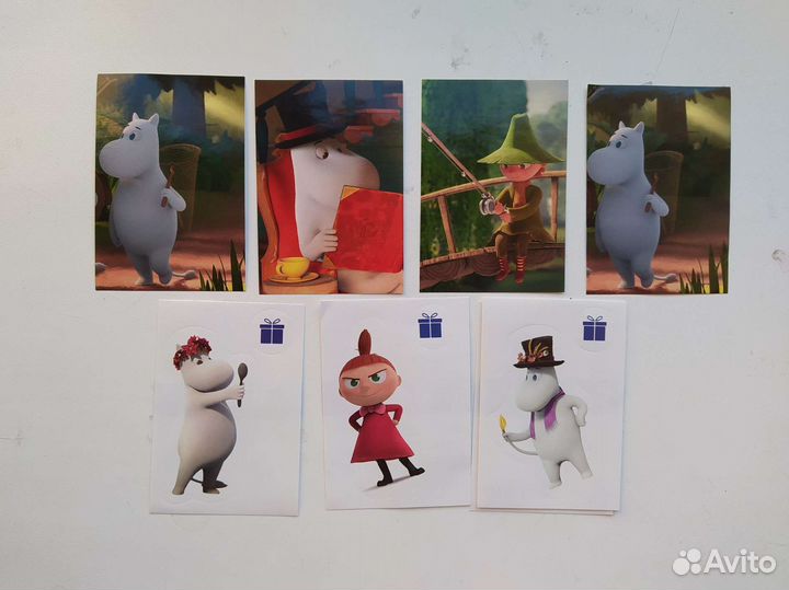 Наклейки муми-тролли лента