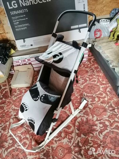 Детские санки коляска