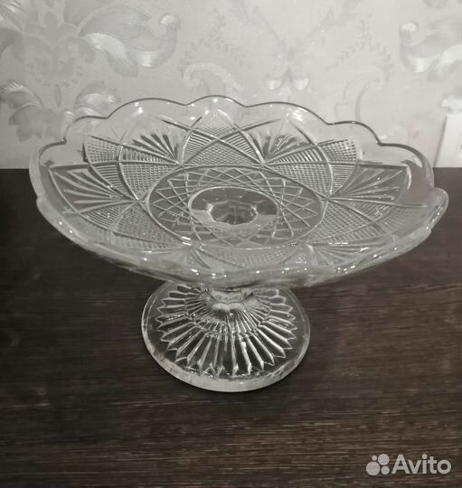 Ваза для фруктов на ножке СССР