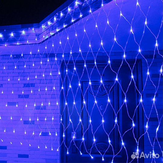 Гирлянды шторы, сетки, нити. В наличии. Гарантия